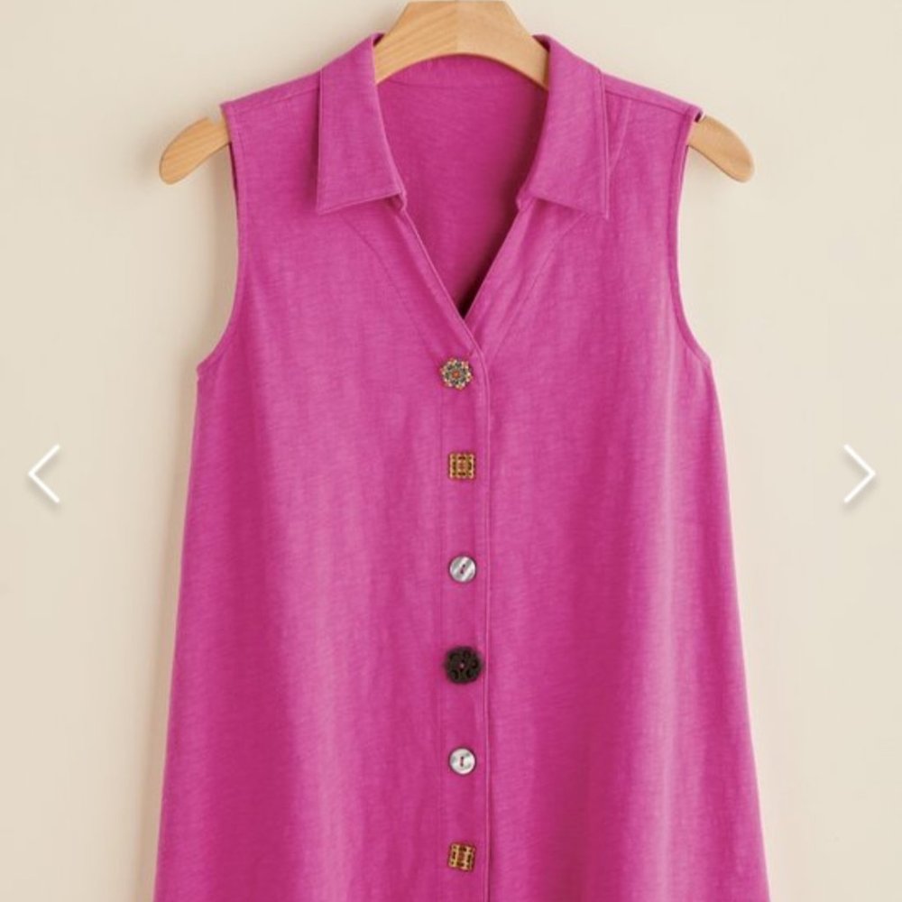 Soft Surroundings Button Tank - image 1
